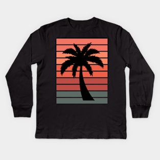 California Summer, Palm Beach Collection, Sunset Kids Long Sleeve T-Shirt